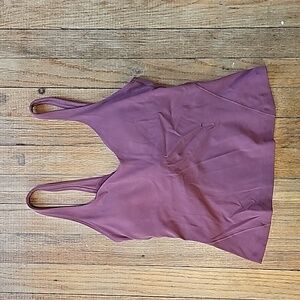 Lululemon waist length Align tank top in smoky red